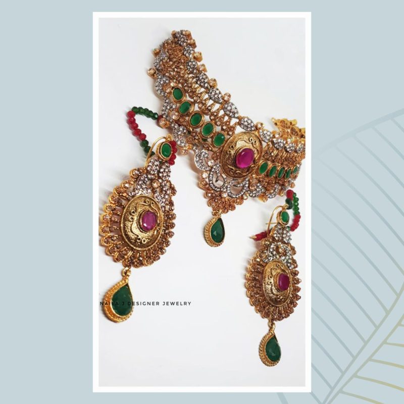 Ruby & Emerald Bridal Set