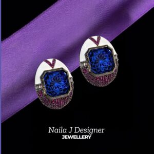 Royal blue Stone Earring