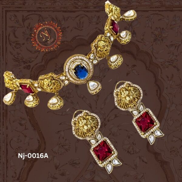 Lion Motif Choker Set