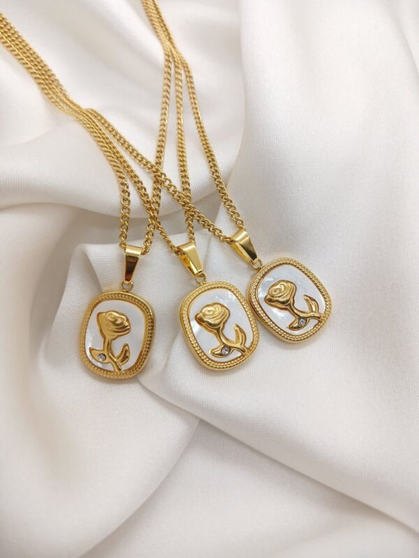 Rose Pendant Necklace - Image 2