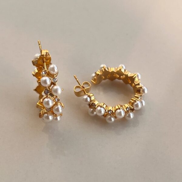 Peart Hoop Earrings