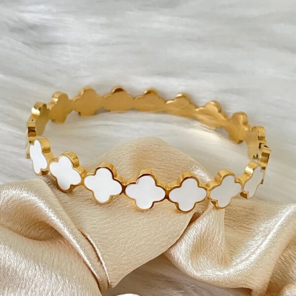 White Clover Bangle