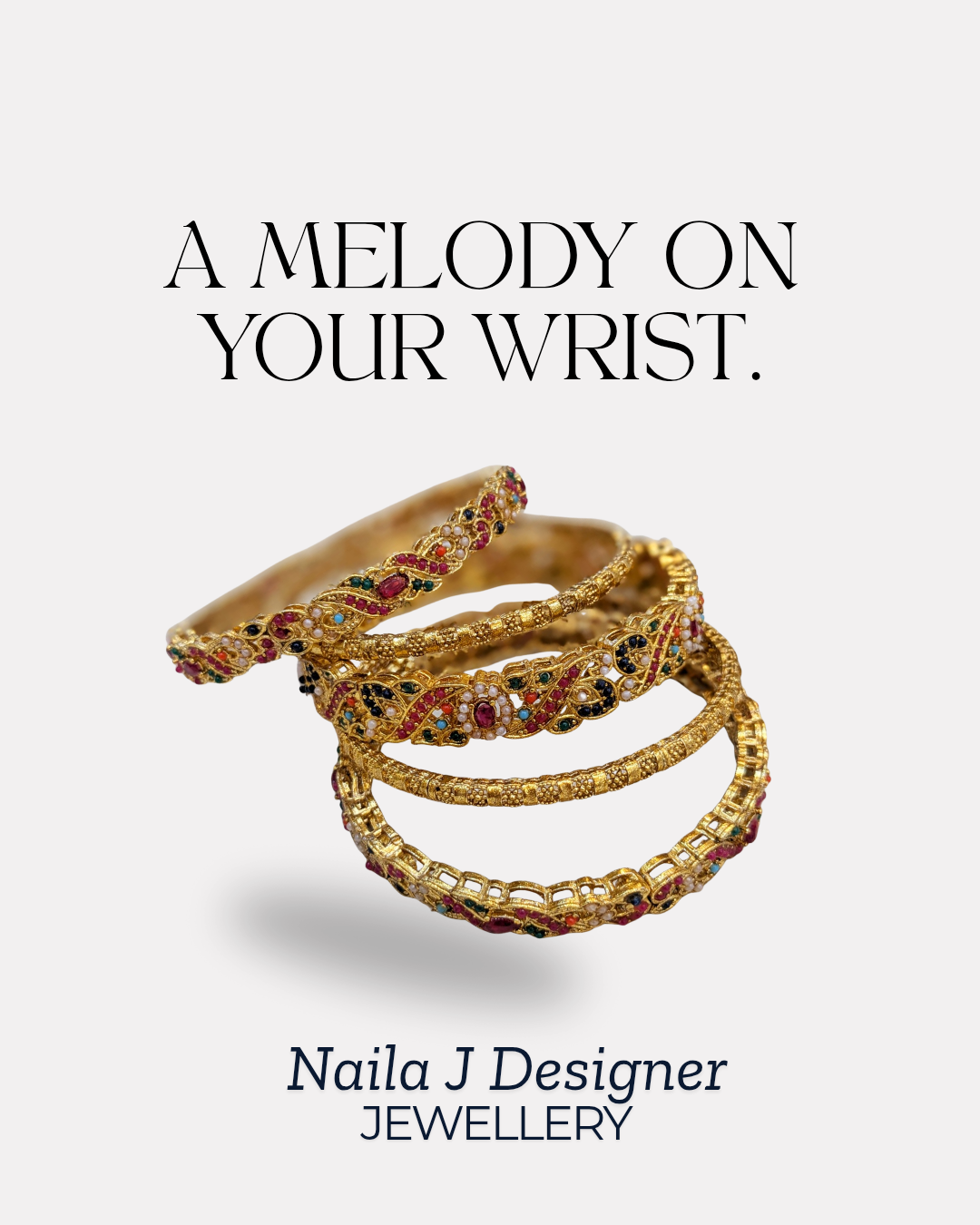 Handcrafted Gold Bangles (set)