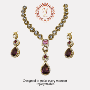 Statement Amethyst Necklace Set